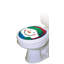 Adhésif décoratif pour siège de toilette bonhomme de neige-4321936