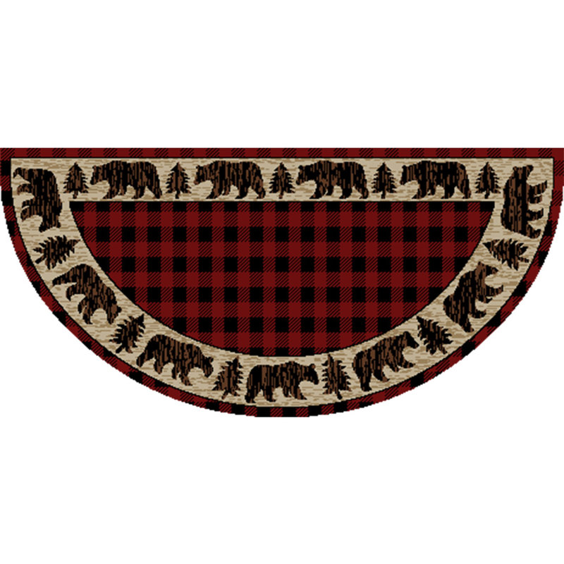 Tapis rouge American Destination, Demi-cercle 2 pi x 3 pi 8 po