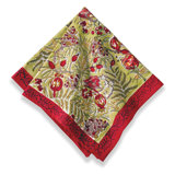 Winter Garden Wreath 100% Cotton Square Napkins