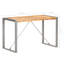 Jose Mango Rectangular Wood Top Dining Table with Steel Base