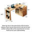 Bureau en coin extensible avec armoire de rangement Nordic-1070158194