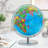 13 in Desktop Globe with Stainless Steel Stand, 720° Swivels in All Directions