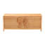 Banc de rangement en rotin naturel Creusa de Bali & Paris, orné d'un nœud.