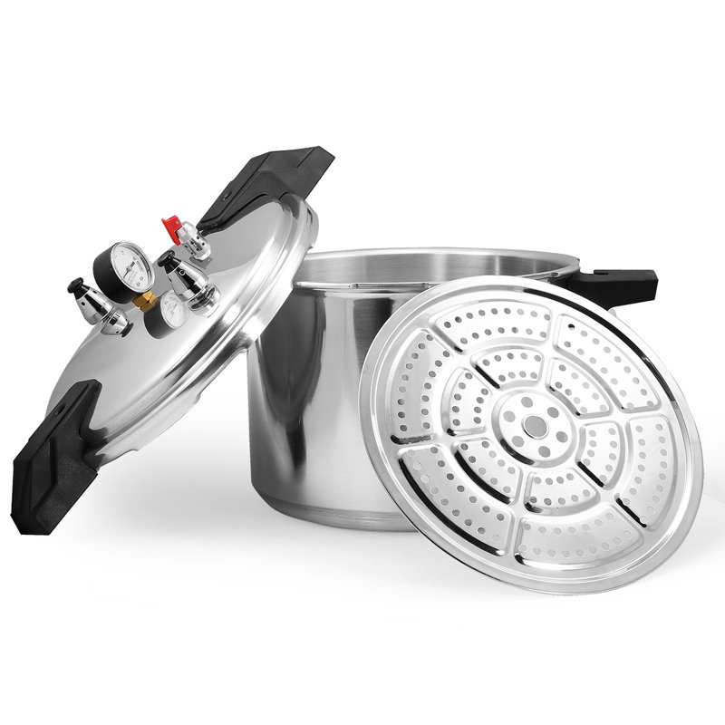 Barton 16 Qt. Pressure Cooker With Gauge Dial Build-in