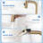 CERYPSA Pull Down Kitchen Faucet with 90° Adjustment for Switching Three Spray Modes-93577450