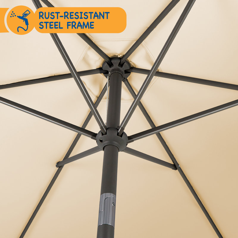 Areonna 270cm Market Parasol, Ivory