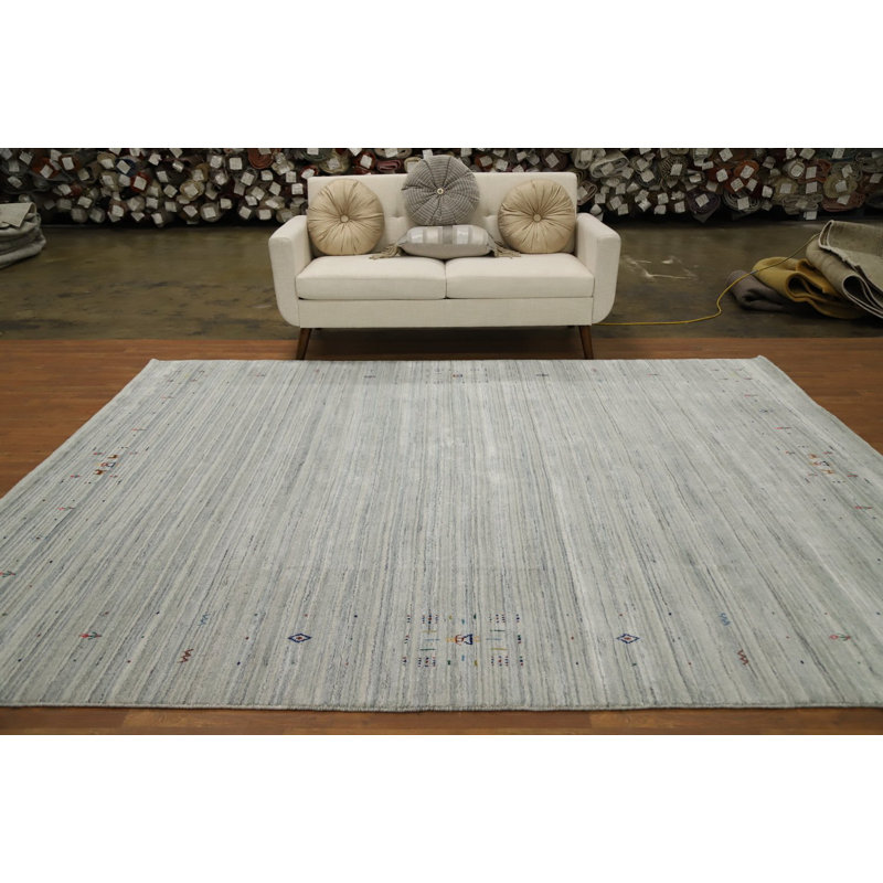 Tapis en laine fait à la main de style Gabbeh 8 x 10