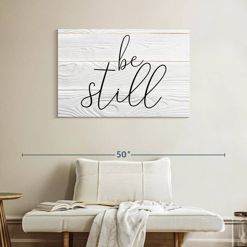Tergel Be Still Typography I, 26" H x 39" W