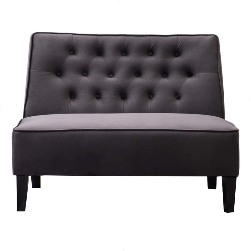 Causeuse Allita, Gris foncé