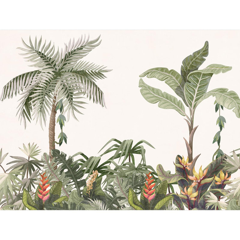 Bordure florale pelez et collez, L 108 po x l 144 po