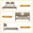 Rustic Solid Acacia Wood Bedframe No Box Spring Needed Queen King Size,800lbs Capacity-637972393-637972399