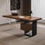 Bureau 78,74 po moderne en bois massif brun minimaliste-130122195