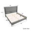 Ensemble de chambre à coucher rembourrée 3 pièces Yordanov, lit plateforme à oreilles avec deux tables de chevet-656130385-661546036