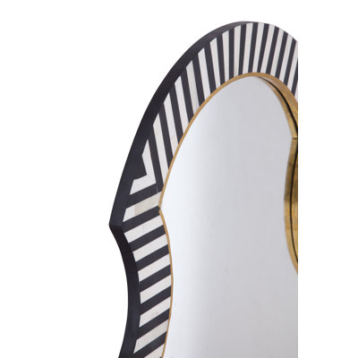 Martens Bone Striped Wall Mirror
