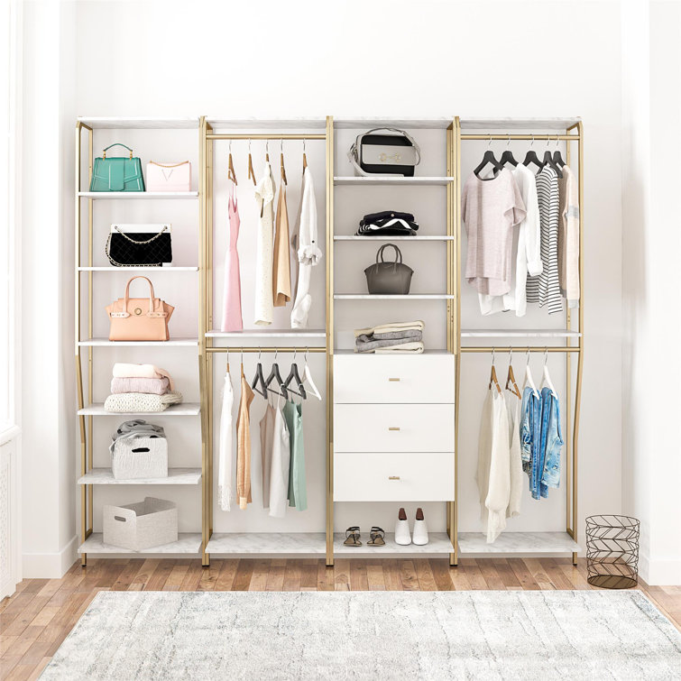 Gwyneth 96'' W Closet System Reach-In Sets