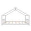 Lit double en bois pleine grandeur, blanc
