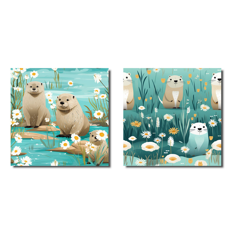 Loutre ludique ludique Playasis, Toile tendue, H 30 po x l 61 po