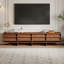 79” Walnut TV Stand with 8 Drawers, Modern Media Console with Ample Storage, Living Room Entertainment Centre for 75+ Inch TVs