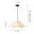 Ashli 1-Light Dimmable Boho Flower Woven Fabric Pendant Light