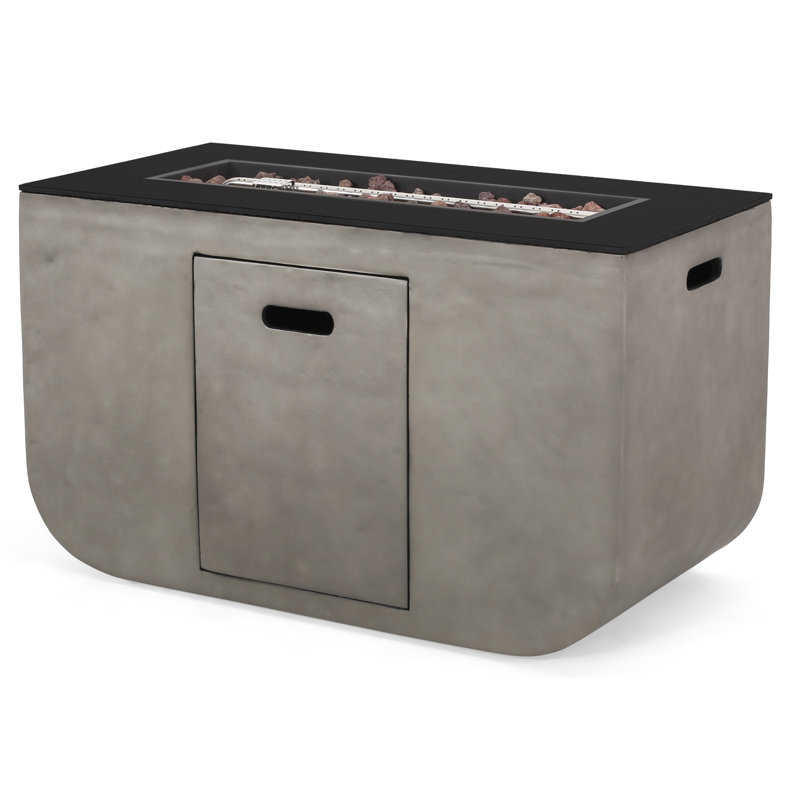 Aprell Rectangle Fire Pit Table