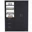 Armoire Rumanu, chambre à coucher, noir-1304503723
