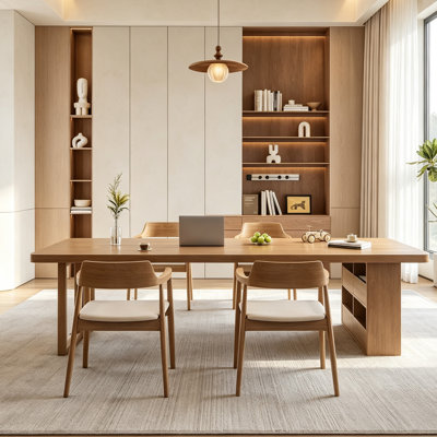 Rectangular study desk