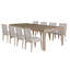 Ensemble de tables de salle à manger Kizie, chaises extensibles en bois de 94 à 118 pouces-111934094-111934091-111934095