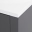 Meuble-lavabo simple 48,5 po avec plateau en marbre de culture-537037515
