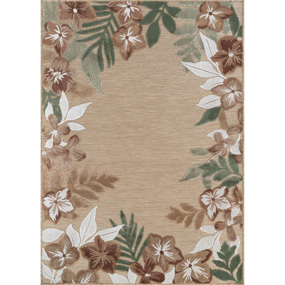 Floral Indoor Outdoor Rug