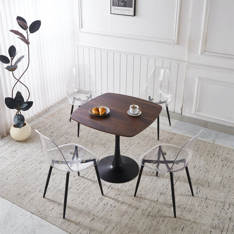 Ensemble repas pour 4 personnes, Brun, Noir