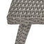 Extérieur 4Pc Pe, gris - avec structure en fer et structure en matériau imperméable, tissu pour le temps