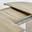 Table de salle à manger extensible ovale avec rallonge amovible