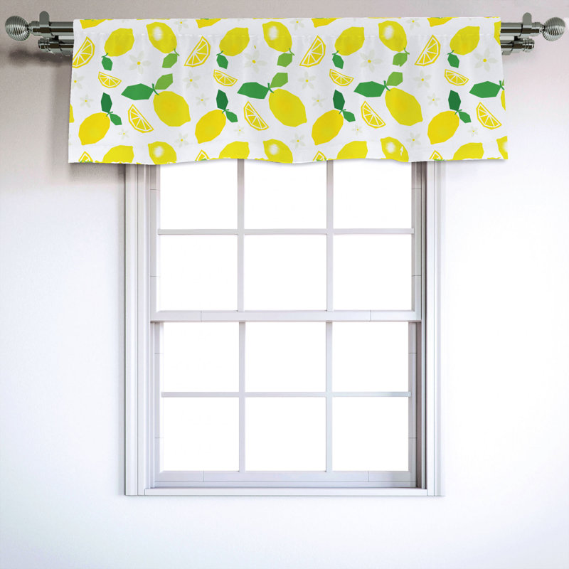 Sateen Ruffled Window Valance