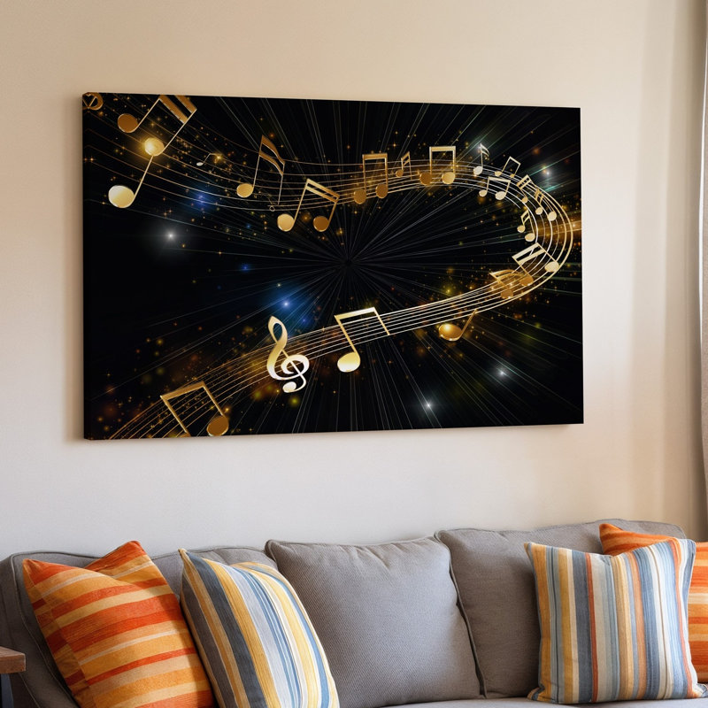 Reproduction d'art sur toile abstraite, H 16 po x l 20 po