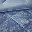 Ensemble de literie grand lit luxueux en polyester bleu pour le confort de la maison