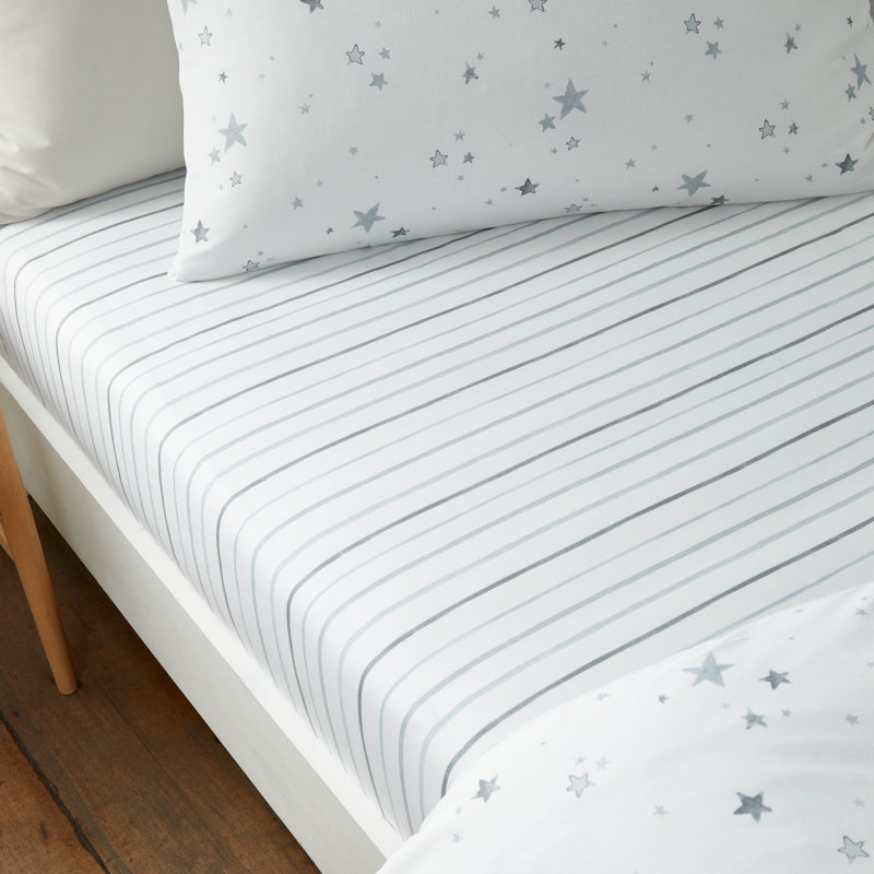 Stars 100% Cotton Fitted Sheet, Toddler (70 x 140cm)