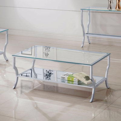Table basse chromée