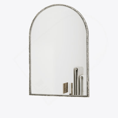 Iron Framed Arched Wall Mirror, Wall Decor Arch Mirror