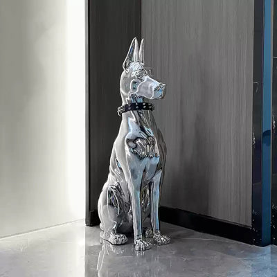 Modern Light Luxury Electroplated Dog Ornaments