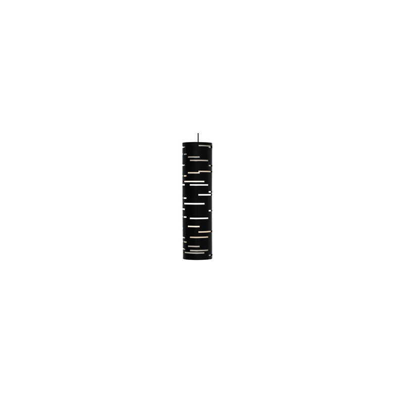 Chouinard Track Pendant, Gloss Black, Satin Nickel, 1 x 6W LED