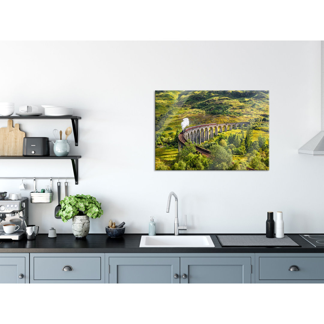Railway Viaduct in Scotland - Unframed Photograph on Glass