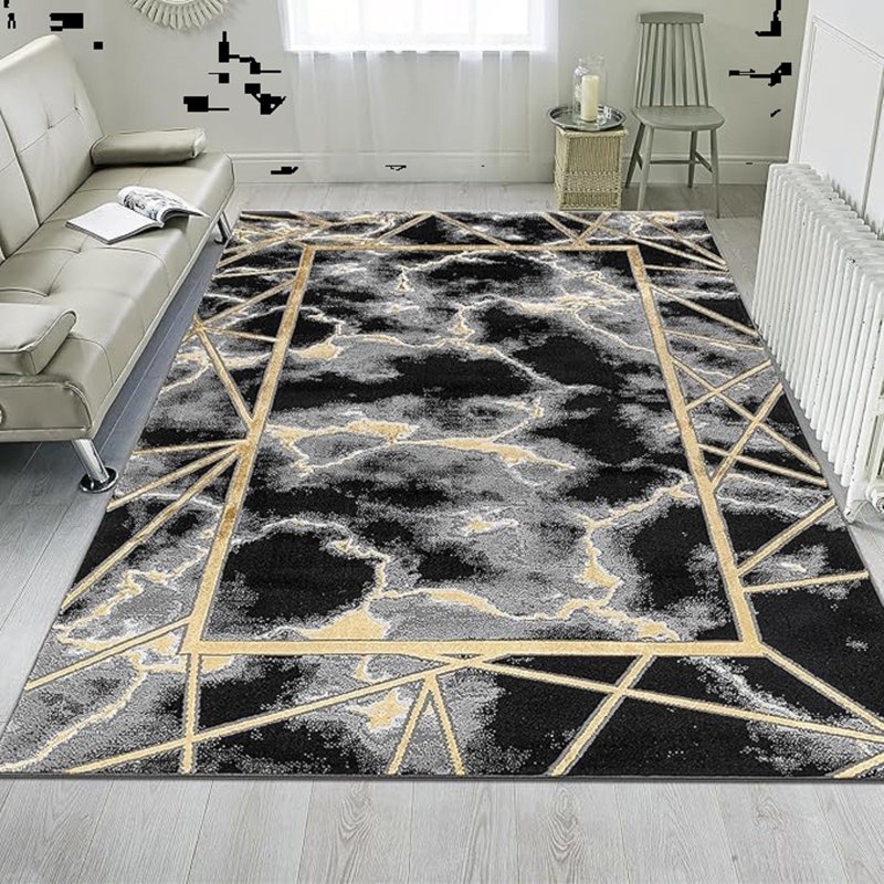 Abstract Area Rug, Rectangle 60 x 110 cm