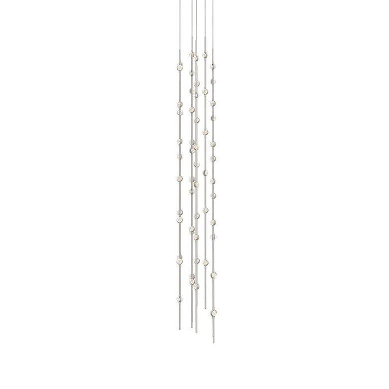 Constellation 55 - Light LED Pendant, Clear, Satin Nickel, 2700K