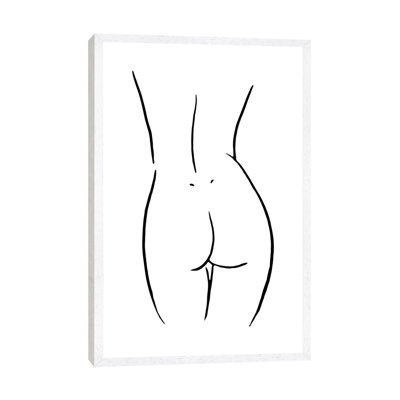 Female Body Sketch V 1 Piece Wall Art on Canvas
