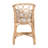 Bali & Pari Prisca Natural Rattan Counter Stool With Bubble Frame - Handwoven Wicker Accent Stool With Round Back And Removable Cushions For Kitchen Island Or Lounge