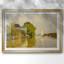 Maisons sur la rivière Zaan à Zaandam-Claude Monet, reproduction encadrée avec passe-partout et verre - 1871-355228945-355228947-355228950