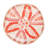 Hand-Painted Stoneware Low Bowl with Botanical Design