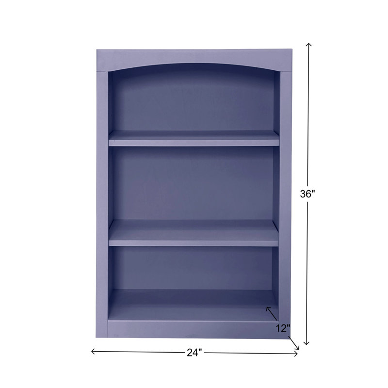 Bibliothèque classique Ossy, (3 tablettes) H 36 po x l 24 po x P 12 po, Bleu Wedgewood