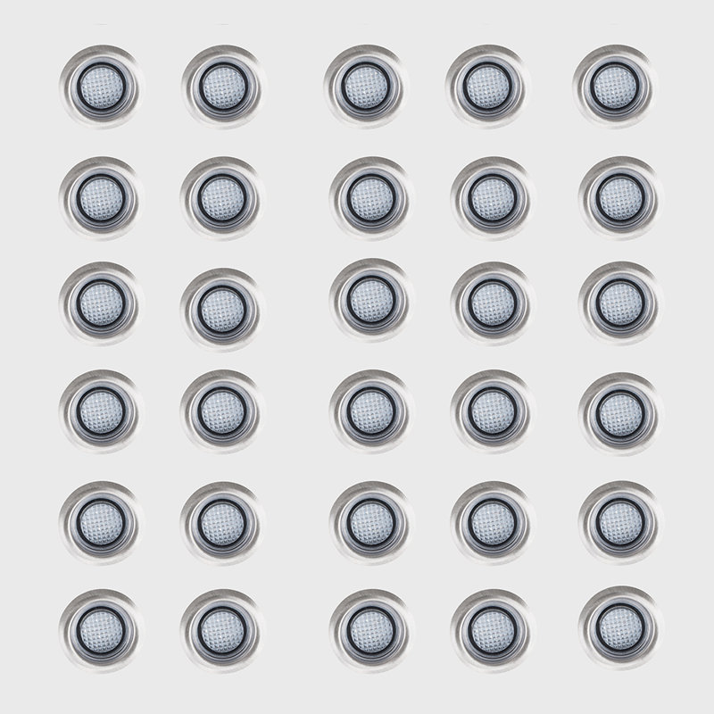 Plug-in Integrated LED Steel Deck Light, White