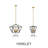 Theory 6 - Light Candle Style Geometric Chandelier